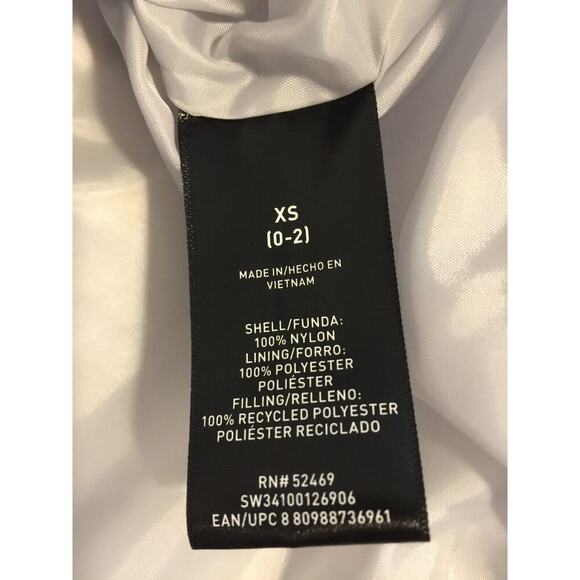 Swiss Tech Womens Hooded Mid Length Puffer Jacket Soft Light gray XS NWT - Picture 8 of 8